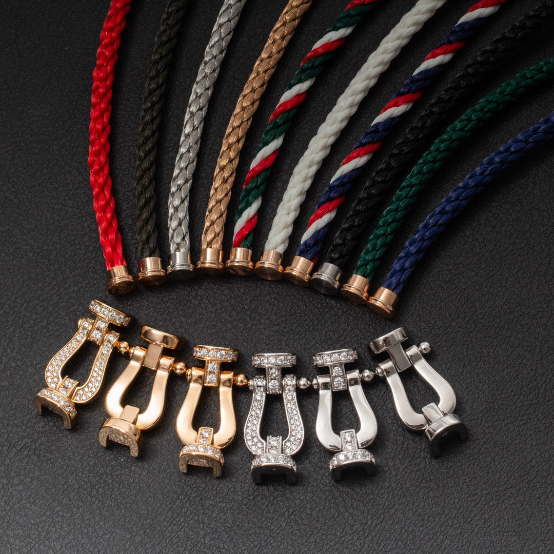 [Sophire Jewelry ]FORCE LARGE HORSESHOE NO DIAMOND BRACELET SILVER