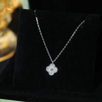 [Sophire Jewelry ]CLOVER MINI 9.5MM PENDANT DIAMOND NECKLACE