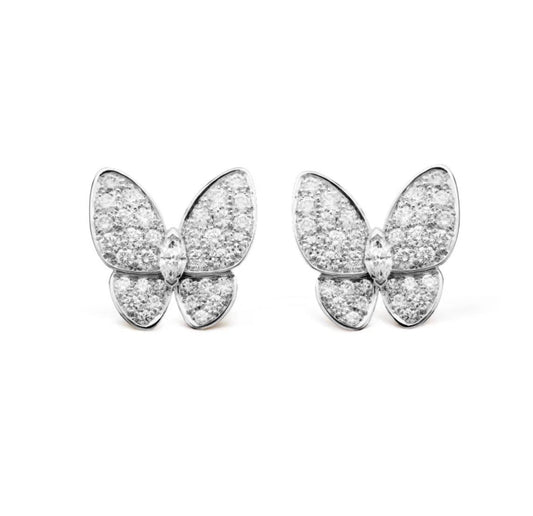 [Sophire Jewelry ]BUTTERFLY ALL DIAMOND EARRINGS