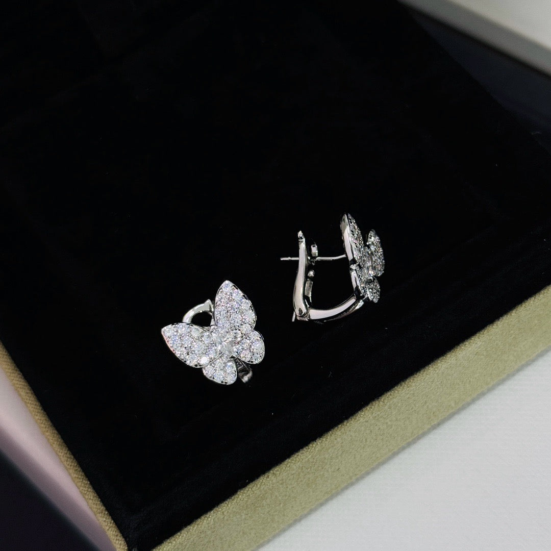 [Sophire Jewelry ]BUTTERFLY ALL DIAMOND EARRINGS