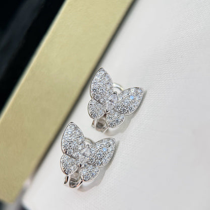 [Sophire Jewelry ]BUTTERFLY ALL DIAMOND EARRINGS
