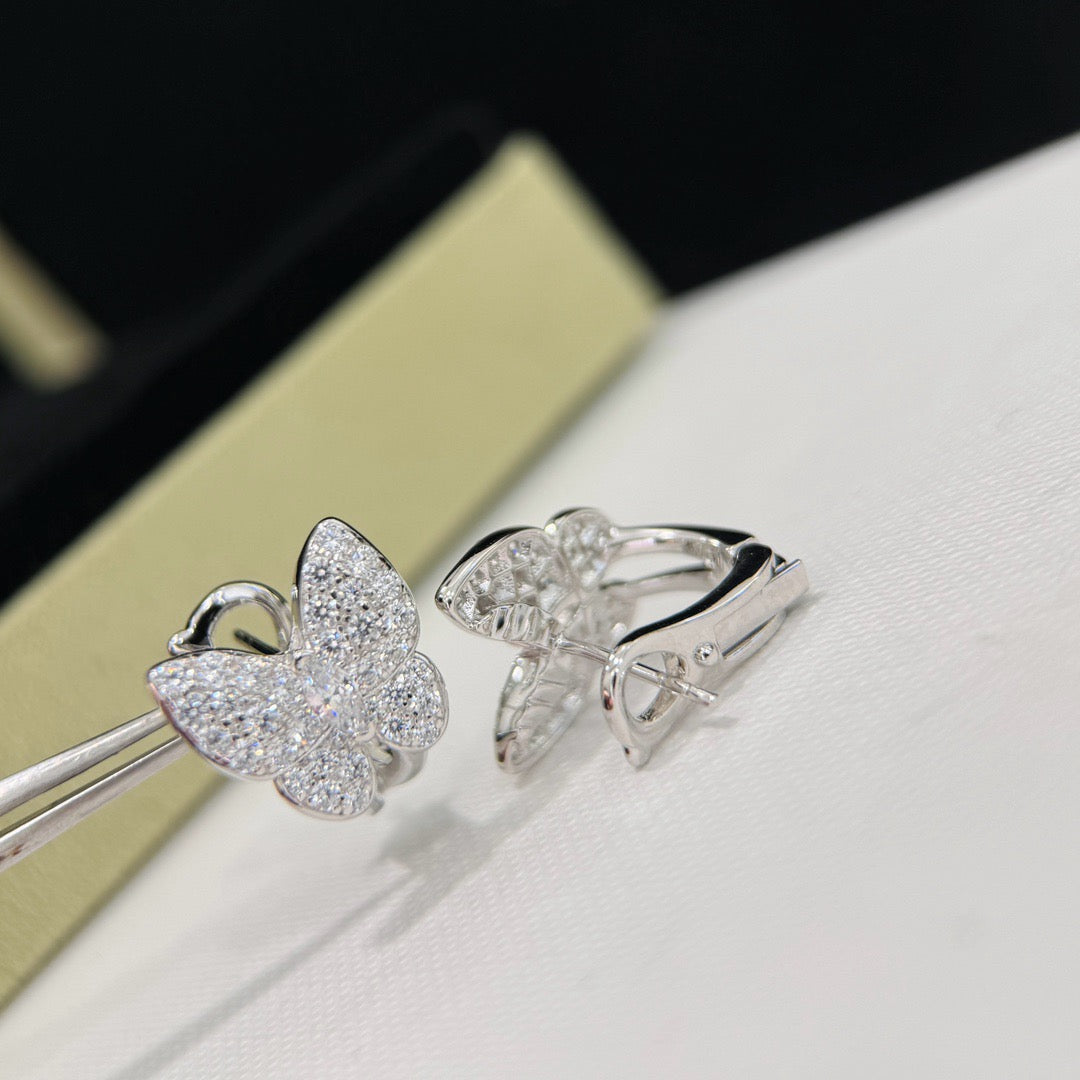 [Sophire Jewelry ]BUTTERFLY ALL DIAMOND EARRINGS