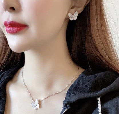 [Sophire Jewelry ]BUTTERFLY ALL DIAMOND EARRINGS