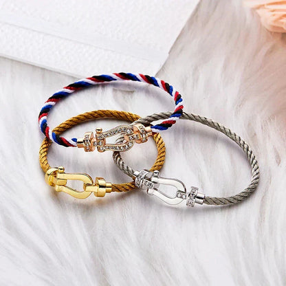[Sophire Jewelry ]FORCE LARGE HORSESHOE NO DIAMOND BRACELET GOLD