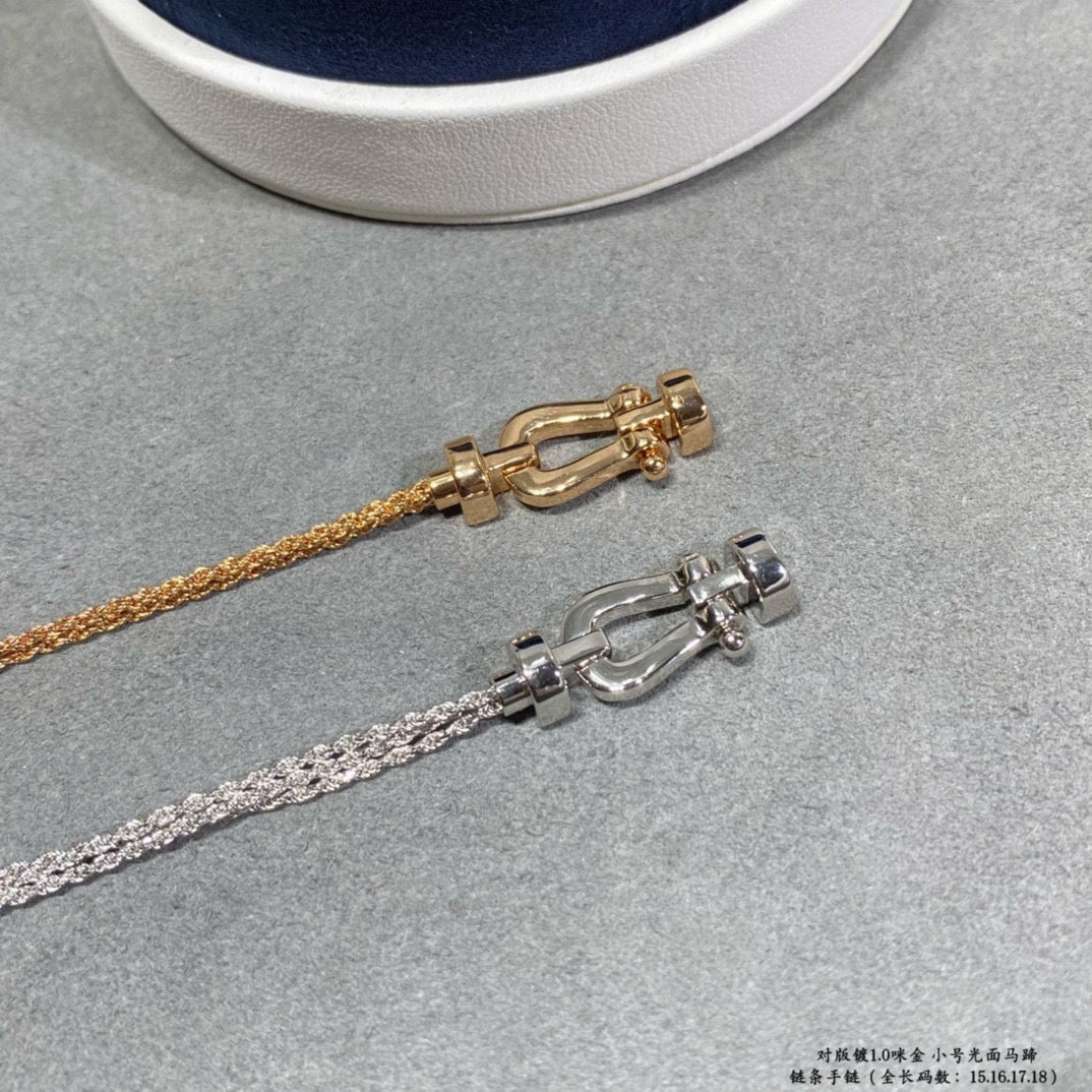 [Sophire Jewelry ]FORCE SMALL HORSESHOE  DIAMOND CHAIN ROPE BRACELET