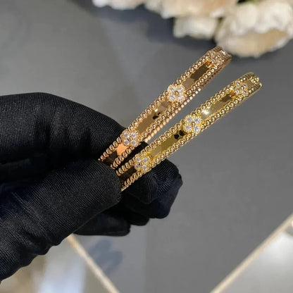 [Sophire Jewelry ]CLOVER BRACELET 4MM DIAMONDS