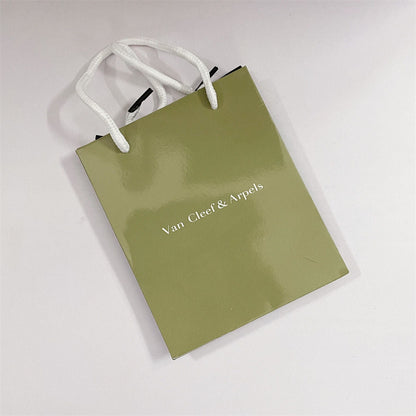 [Sophire Jewelry ]VA CLOVER BRACELET NECKLACE RING BOX GIFT BAG