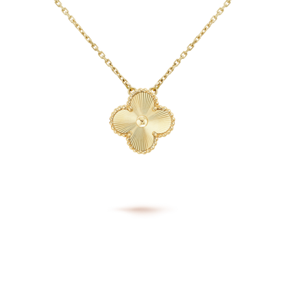 [Sophire Jewelry ]CLOVER 15MM LASER NECKLACE
