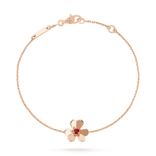 [Sophire Jewelry ]FRIVOLE GOLD FLOWER PINK MALACHITE BRACELET