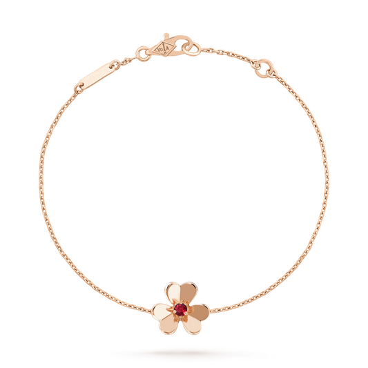 [Sophire Jewelry ]FRIVOLE GOLD FLOWER PINK MALACHITE BRACELET