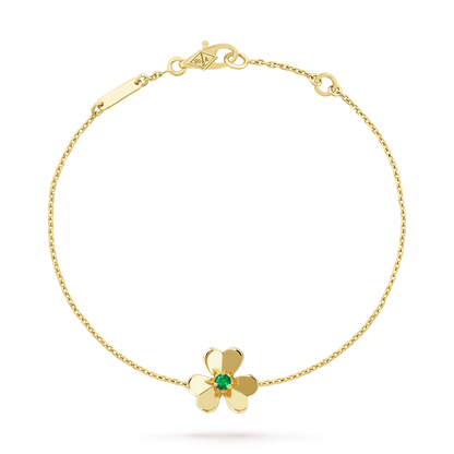 [Sophire Jewelry ]FRIVOLE GOLD FLOWER PINK MALACHITE BRACELET