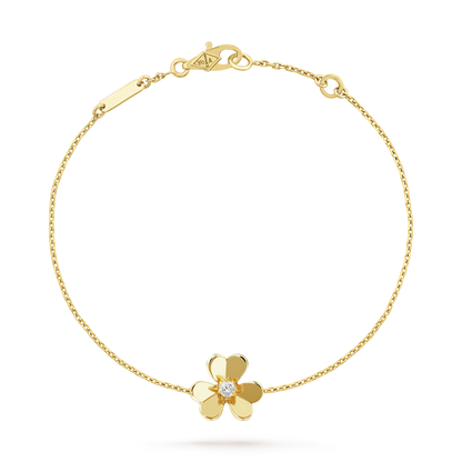 [Sophire Jewelry ]FRIVOLE GOLD FLOWER PINK MALACHITE BRACELET