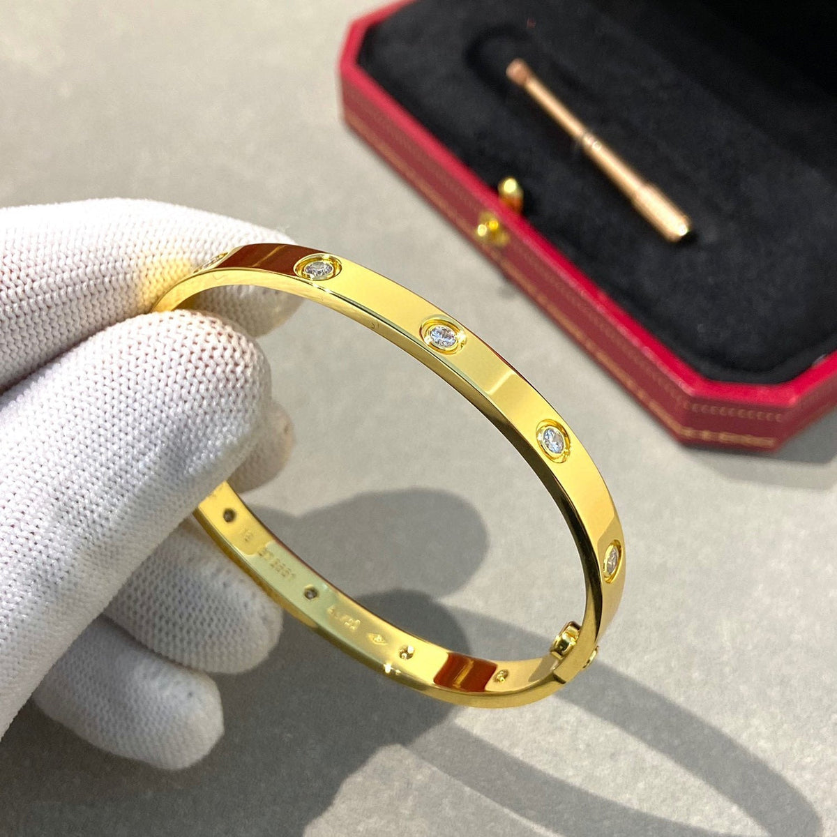 [Sophire Jewelry ]LOVE BRACELET 6.1MM 10 DIAMONDS