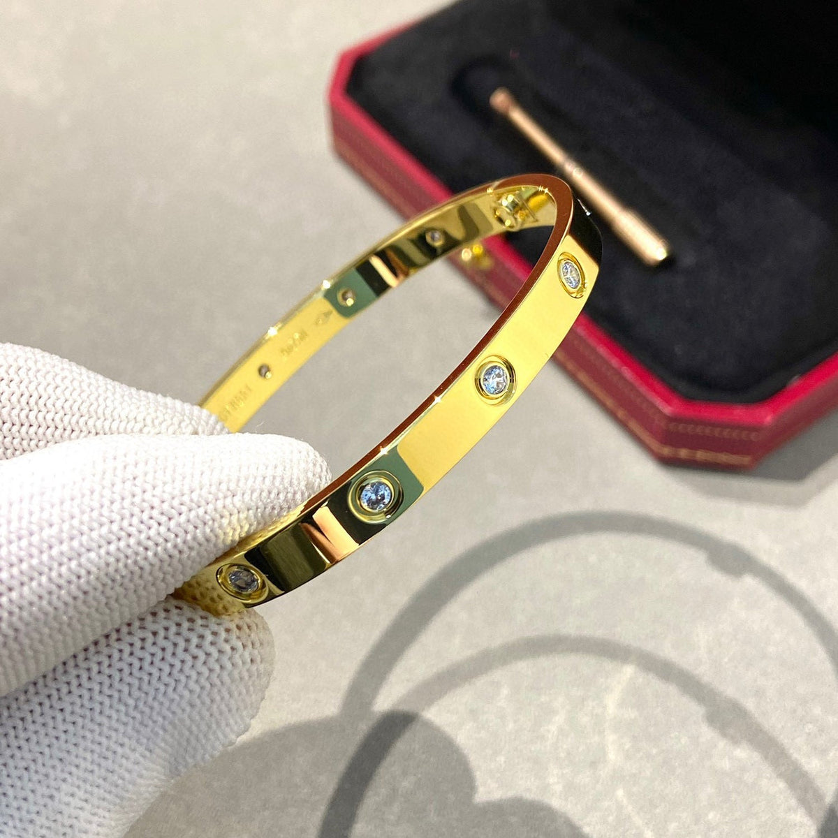 [Sophire Jewelry ]LOVE BRACELET 6.1MM 10 DIAMONDS