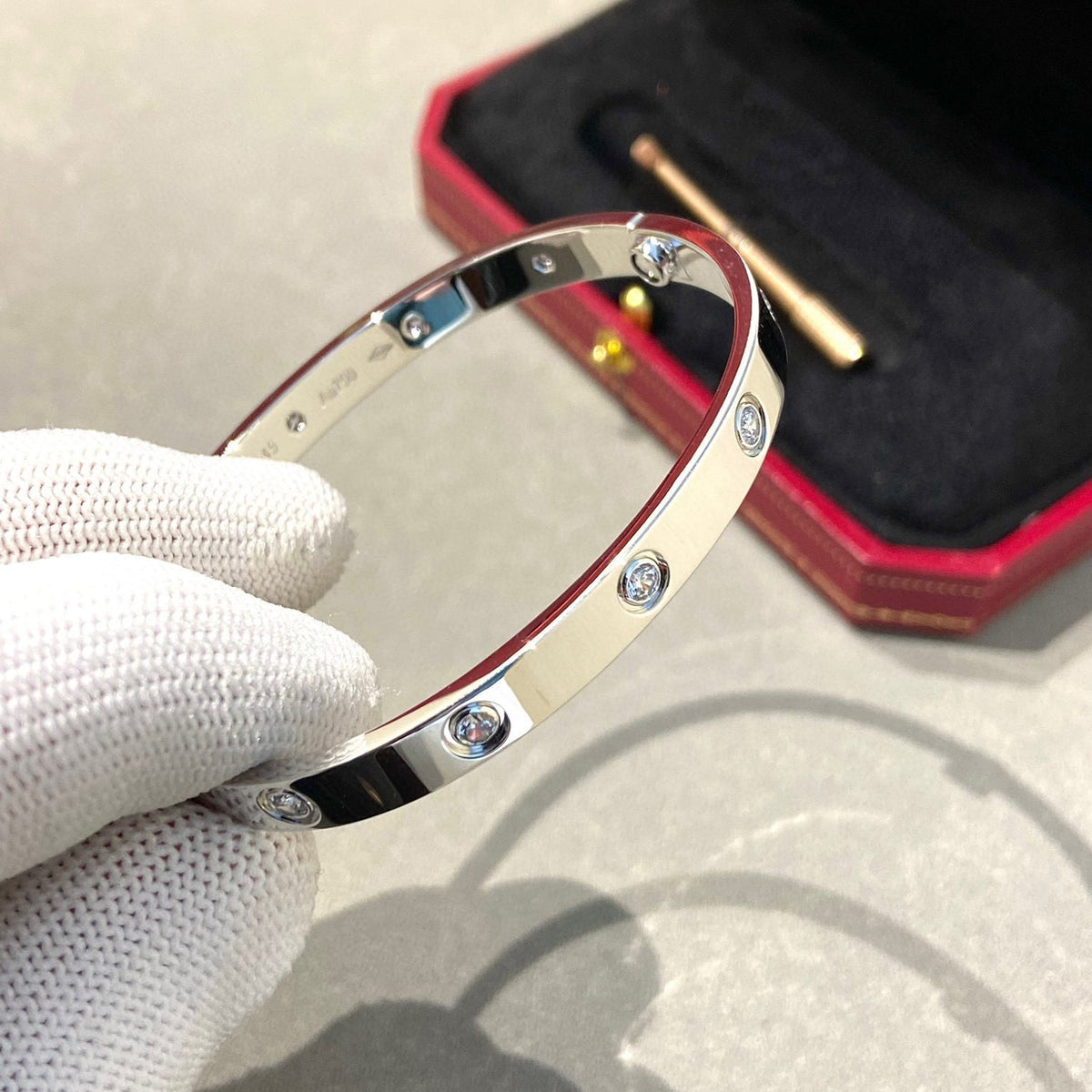 [Sophire Jewelry ]LOVE BRACELET 6.1MM 10 DIAMONDS