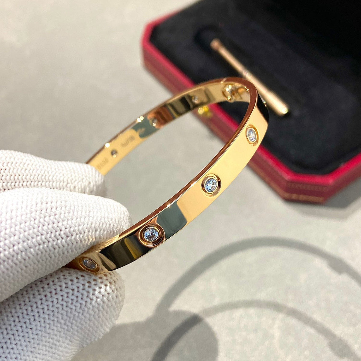 [Sophire Jewelry ]LOVE BRACELET 6.1MM 10 DIAMONDS