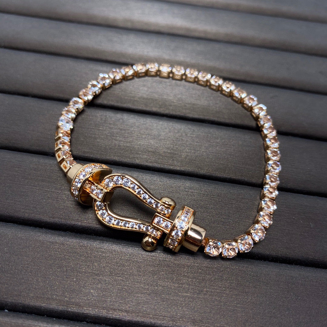 [Sophire Jewelry ]FORCE  HORSESHOE  DIAMOND TENNIS BRACELET