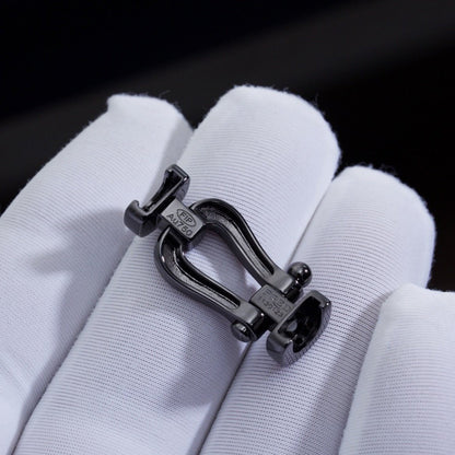 [Sophire Jewelry ]FORCE LARGE SERIES HORSESHOE BLACK SAMURAI BRACELET