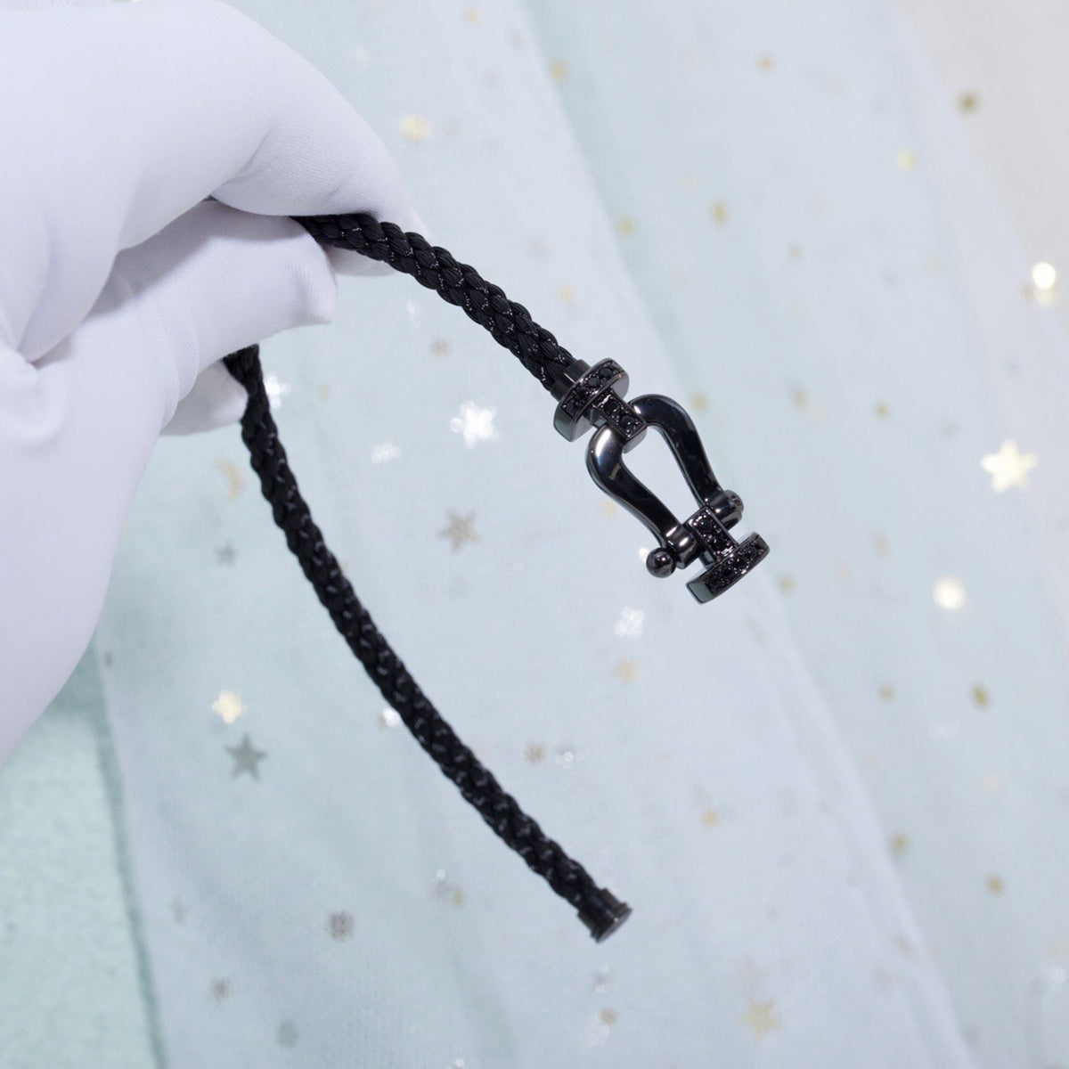 [Sophire Jewelry ]FORCE LARGE SERIES HORSESHOE BLACK SAMURAI BRACELET