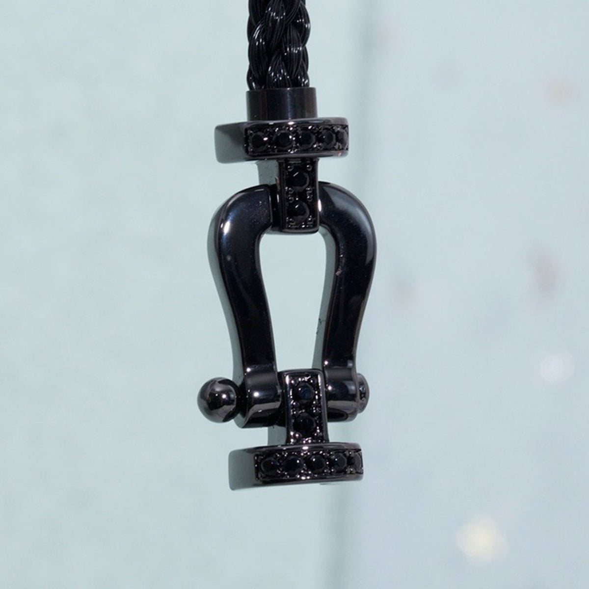 [Sophire Jewelry ]FORCE LARGE SERIES HORSESHOE BLACK SAMURAI BRACELET