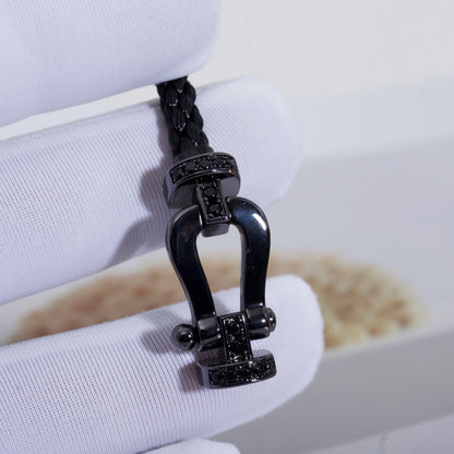 [Sophire Jewelry ]FORCE LARGE SERIES HORSESHOE BLACK SAMURAI BRACELET