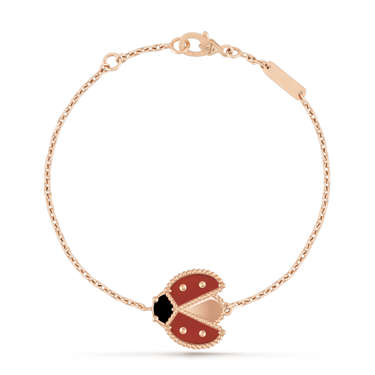 [Sophire Jewelry ]LUCKY SPRING 1 MOTIF PINK GOLD BRACELET