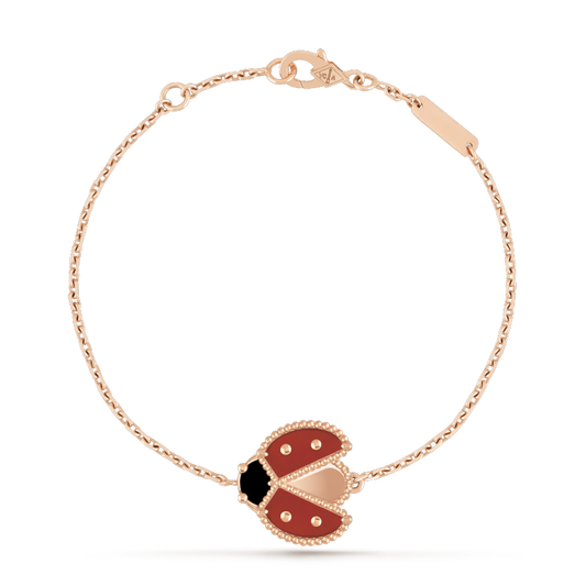 [Sophire Jewelry ]LUCKY SPRING 1 MOTIF PINK GOLD BRACELET