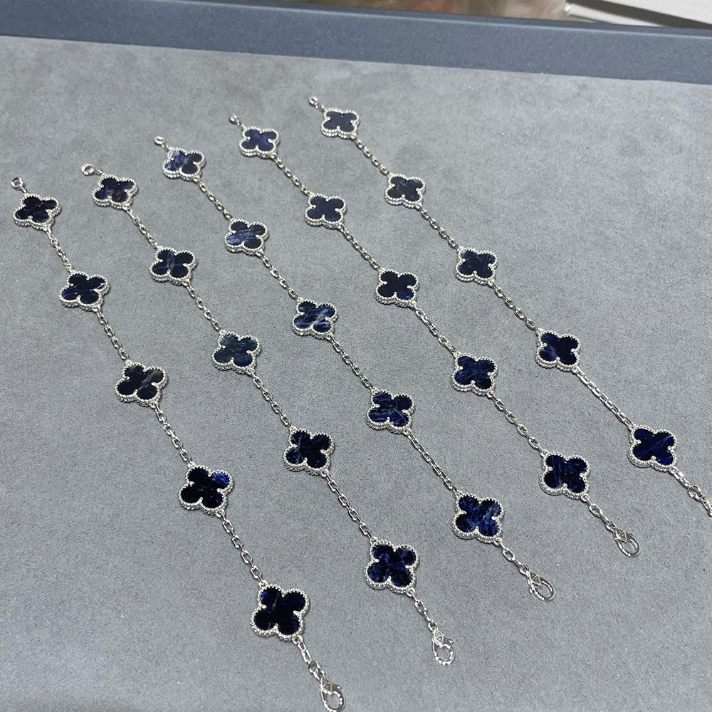 [Sophire Jewelry ]CLOVER 5 MOTIF PIETERSITE BRACELET COLLECTION