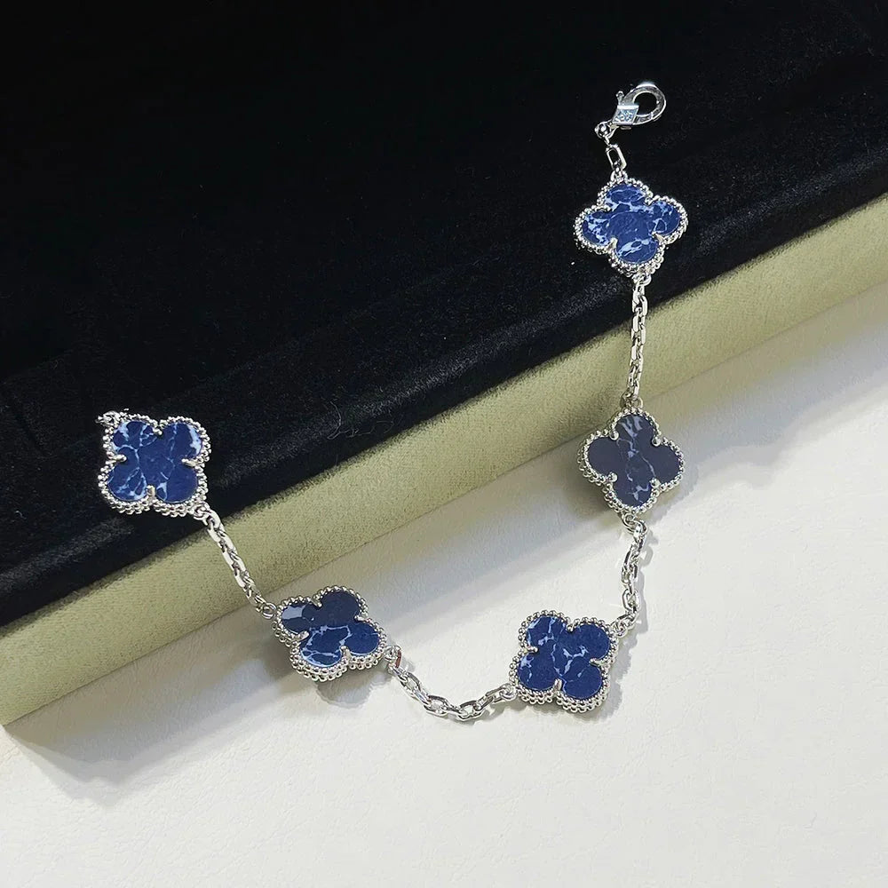 [Sophire Jewelry ]CLOVER 5 MOTIF PIETERSITE BRACELET COLLECTION