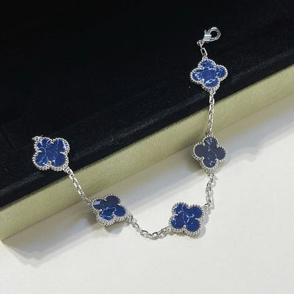 [Sophire Jewelry ]CLOVER 5 MOTIF PIETERSITE BRACELET COLLECTION