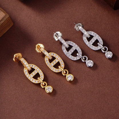 [Sophire Jewelry ]HM CHAINE DIAMOND EARRINGS