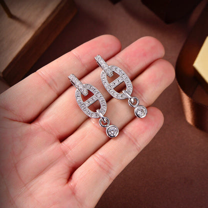 [Sophire Jewelry ]HM CHAINE DIAMOND EARRINGS