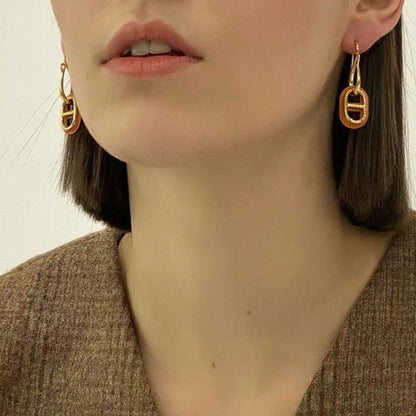 [Sophire Jewelry ]HM O'MAILLON GOLD EARRINGS