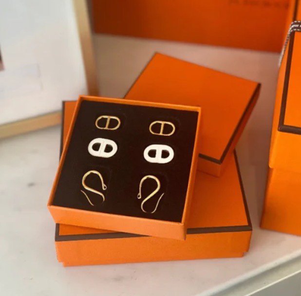 [Sophire Jewelry ]HM O'MAILLON GOLD EARRINGS