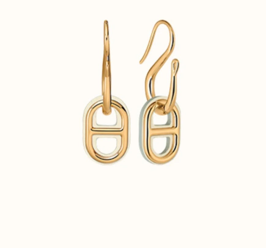 [Sophire Jewelry ]HM O'MAILLON GOLD EARRINGS