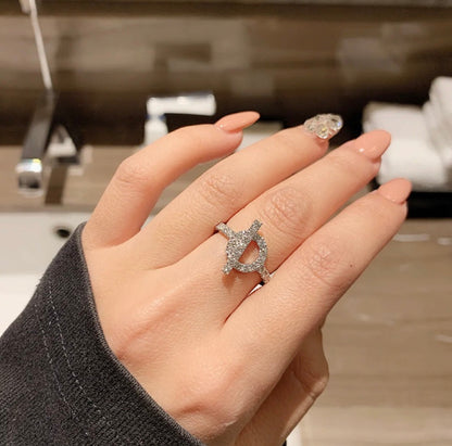 [Sophire Jewelry ]ECHAPPEE RING SILVER DIAMOND