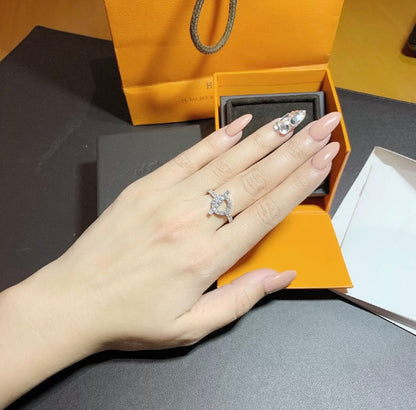 [Sophire Jewelry ]ECHAPPEE RING SILVER DIAMOND