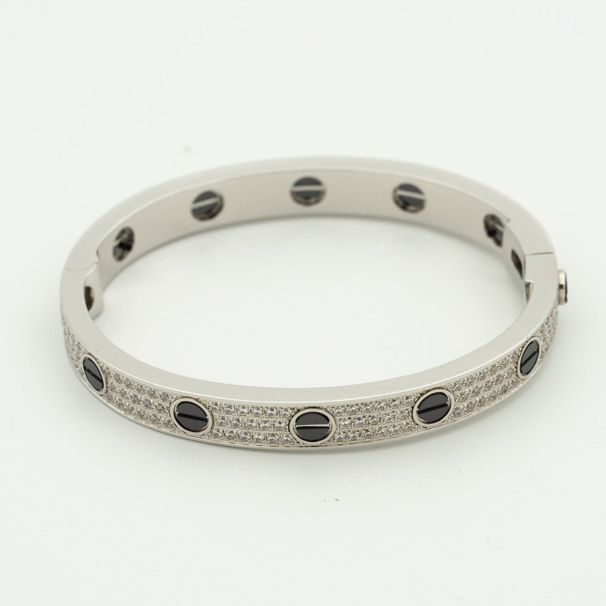 [Sophire Jewelry ]LOVE BRACELET 6.1MM DIAMOND-PAVED CERAMIC