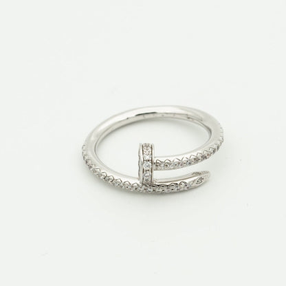 [Sophire Jewelry ]JUSTE RING 1.8MM SILVER DIAMONDS