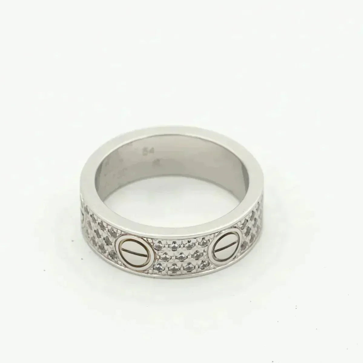 [Sophire Jewelry ]LOVE RING 5.5MM DIAMONDS PAVED