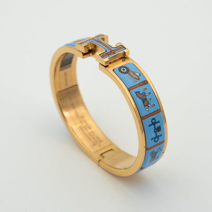 [Sophire Jewelry ]H PINK GOLD BRACELET BLUE CERAMIC