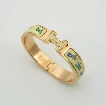 [Sophire Jewelry ]H PINK GOLD BRACELET CREAM CERAMIC