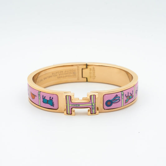 [Sophire]H ROSE GOLD BRACELET PINK CERAMIC
