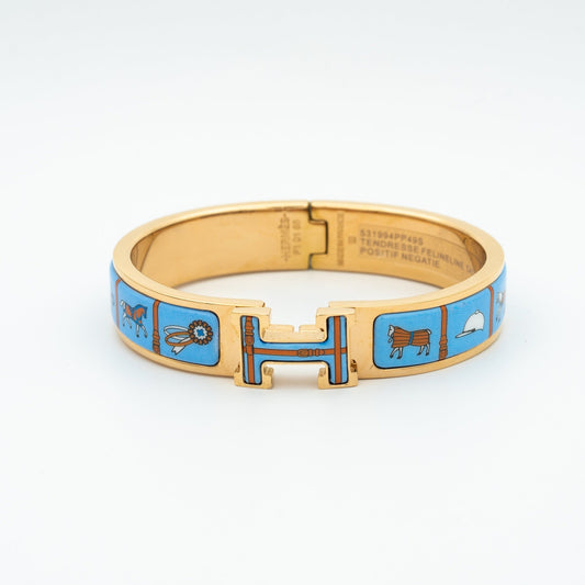 [Sophire]H ROSE GOLD BRACELET BLUE CERAMIC