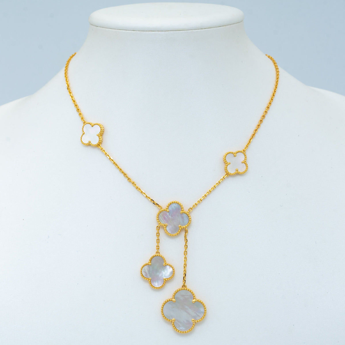 [Sophire Jewelry ]CLOVER MOTHER OF PEARL NECKLACE 6 MOTIF