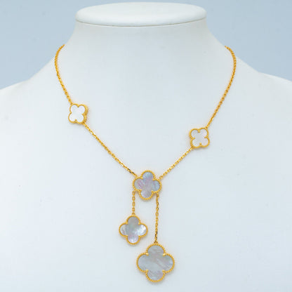 [Sophire Jewelry ]CLOVER MOTHER OF PEARL NECKLACE 6 MOTIF