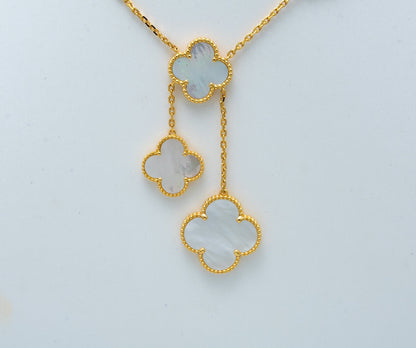 [Sophire Jewelry ]CLOVER MOTHER OF PEARL NECKLACE 6 MOTIF