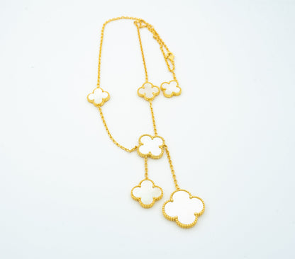 [Sophire Jewelry ]CLOVER MOTHER OF PEARL NECKLACE 6 MOTIF