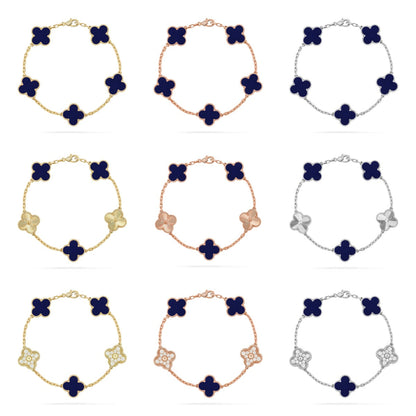 [Sophire Jewelry ]CLOVER 5 MOTIF LAPIS LAZULI BRACELET COLLECTION