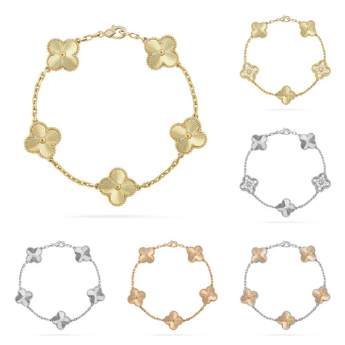 [Sophire Jewelry ] CLOVER 5 MOTIF LASER BRACELET COLLECTION